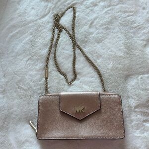 rose gold MK crossbody